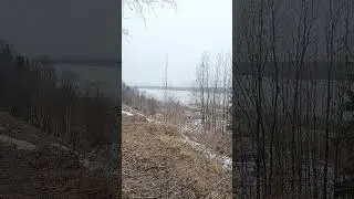 Состояние  р.Печора на 27.04.24 2024  в районе п. Троицко - Печорск. Ледоход пошёл в Полную силу !