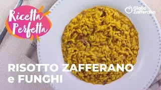 RISOTTO ZAFFERANO e FUNGHI - ABBINAMENTO PERFETTO🍂✨ #adv