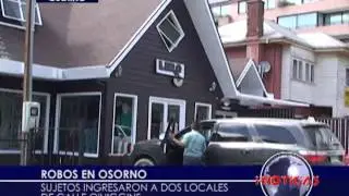 Roban en dos locales de Osorno