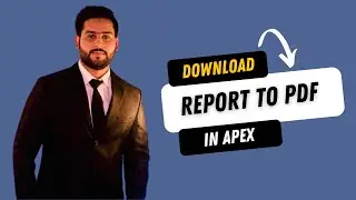 How to Download Report to PDF Using Plugin in Oracle Apex | | Lecture 64