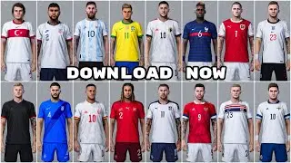 PES 2020 National Teams Euro 2021 Kits Update Download