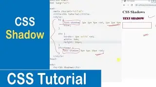 #42 CSS Shadow | Text Shadow | Box Shadow | CSS Tutorial