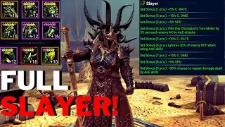 Is It Worth To Build Acrizia with 9 Pcs Slayer??! (Huge Build and Stats) Raid Shadow Legend