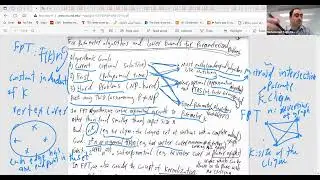 Lesson 21: Algorithmic Lower Bounds by Mohammad Hajiaghayi: Fixed-Parameter Algorithm Lower Bounds 1