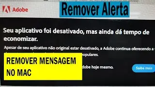 Remover alerta de software genuíno da Adobe no Mac