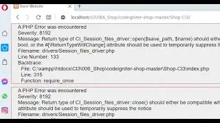 A PHP Error was encountered | Message:Return type of CI_Session_files_driver |Severity| Aryadrj | IT