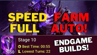 I've Build A FULL AUTO Team for Ice Golem Stage 10 Hard! ( End Game Content ) Raid Shadow Legend