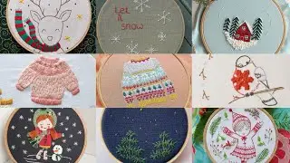 Beautiful And Unique winter Embroidery Designs for Kids ||Sweater and Dress Embroidery Ideas||