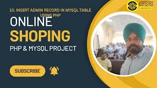 10. Insert Admin Record In MySQL Table Using PHP #coding #phpprojectwithsourcecode #phpandmysql