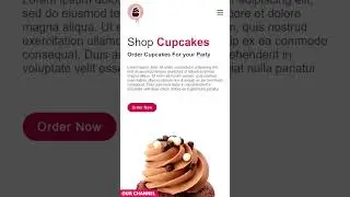 Responsive Cupcake Landing Page Website Design Using HTML CSS & Javascript | Coming Soon 