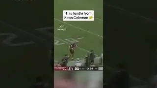 This hurdle from Keon Coleman 😲 