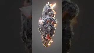 Gold Plated Wulfenite Crystal - Houdini Arnold Nuke