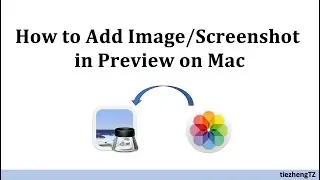 How to Add Image/Screenshot in pdf files in Preview on Mac