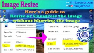 How to resize an image online without blur - How to compress image - Image resizer | ilmijazeera