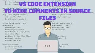 Coding VS Code Extension To Hide Comments In Source Code + Coding Music