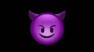 Smiling Face With Horns Free animated emoji Green screen all faces - Intro Video Maker