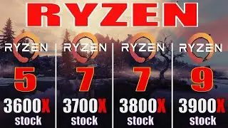 RYZEN5 3600X vs RYZEN7 3700X vs RYZEN7 3800X vs RYZEN9 3900X | RTX 2080 SUPER @ 8GB | 1080P|1440P|