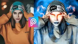 Picsart Tutorial - Glowing Eyes Smoke Photo Effect PicsArt Editing