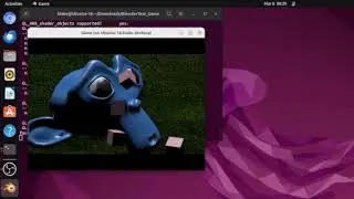 BGE Demo made with Blender on Ubuntu 18 distrobox.