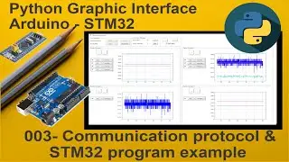 003-Python Live stream Graphic UI Arduino-STM32:  Communication protocol & STM32 program example