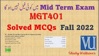 MGT401 mid term exam | mgt 401 mid term solved past paper | mgt 401 mid term solved | mgt 401