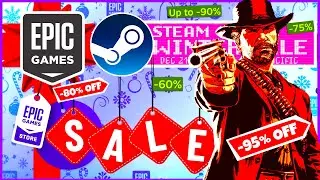 CRAZY HOLIDAY DEALS! (All Time Low Prices😱) + 17 FREE Games on Epic Games Store