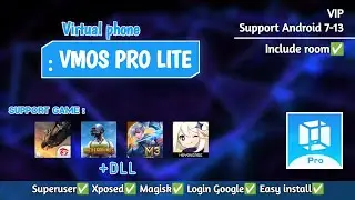 VMOS PRO LITE VIP Virtual Support android 7 - 13 Full guide instalasi