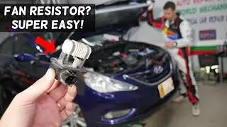 HYUNDAI SONATA RADIATOR FAN RESISTOR LOCATION REPLACEMENT