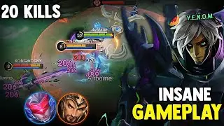 Gusion Venom scorpion Insane Gameplay!! Ez 20 Kills || Gusion GAMEPLAY- Mlbb