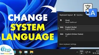 How To Change Display Language In Windows 10 | Change Default Language