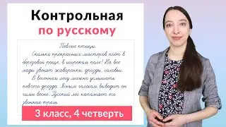 Контрольная работа по русскому 3 класс 4 четверть. Диктант плюс задания