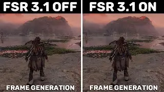 Horizon Forbidden West - RTX 3050 - AMD FSR 3.1 Frame Generation OFF vs ON