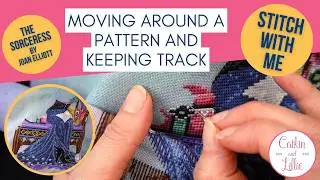 FlossTube - Stitch With Me: Moving Around a Pattern, Keeping Track, Basic Parking and Thread Chicken