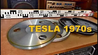 Gramofon TESLA NC 440 - TESLA NC 450 - TESLA MC 400 talíř - porovnání - turntable platter comparison