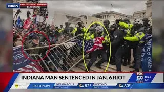 Indiana man sentenced for assaulting police during Jan. 6 Capitol riot