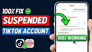 How to Fix TikTok Account is Currently Suspended | Recover TikTok Suspended Account 2024