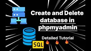 Short video tutorial to create ⚙️ and drop ❌ database in 