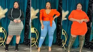 Latest Curvy women dress 👗glamorous model curves,sexy model