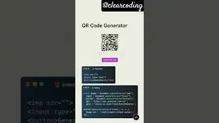 QR code generator | with HTML or JS #webdevelopment #webprogrammer #coding #viral #trending #shorts