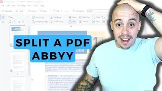 Abbyy Finereader 16 - How to Split and Crop pages in a PDF