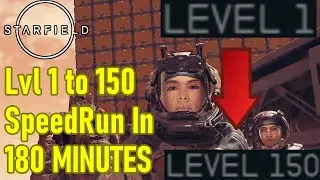 Starfield XP Farm Speedrun, level 1 to 150 in 180 MINUTES, outpost guide, money farm, level up FAST