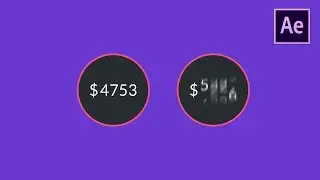 UI Interface Animation With Numbers - After Effects Tutorial
