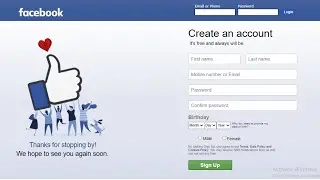 Facebook Login & Signup Page using HTML CSS