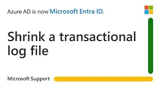 How to shrink a SQL Server transactional log file | Microsoft
