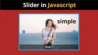 simple responsive Image slideshow in pure javascript