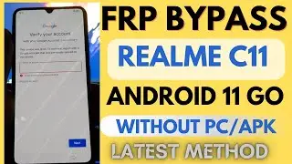 Realme C11 2021 FRP Bypass Android 11 Go Unlock Google | Reset Settings Not Working