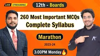 260 Most Important MCQs - Class 12 Biology | Boards Exam | 2023-24