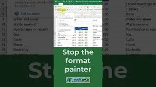 Stop the format painter from formatting every cell you click on