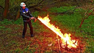 ✅На что способен ОГНЕМЁТ из паяльной ЛАМПЫ 💥🔥Прокачал бензиновую горелку и получил ПИСТОЛЕТ ОГНЕМЁТ