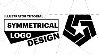 Symmetrical Logo Design Illustration  - Adobe Illustrator tips - Design.lk